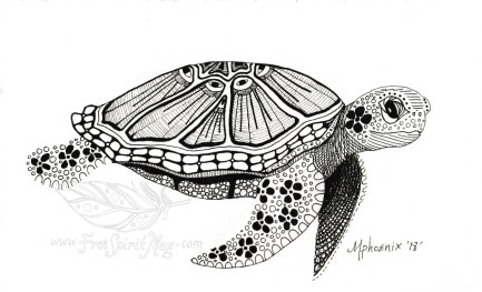 Turtle Totem BW