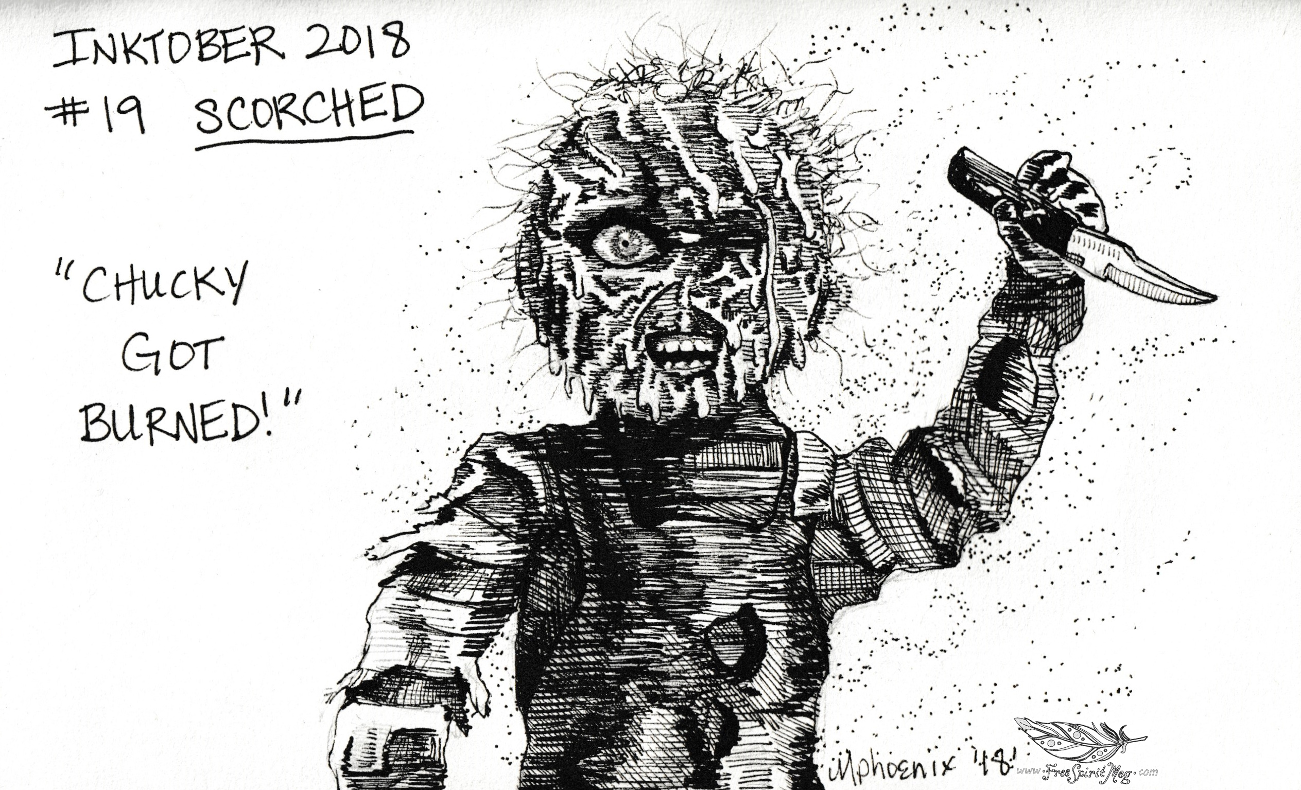 Inktober 2018 – Scorched