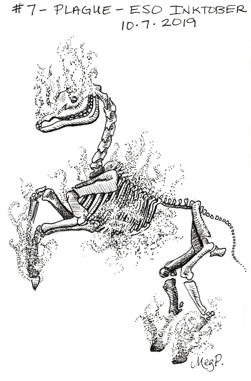 Inktober 2019 #7 – Plague